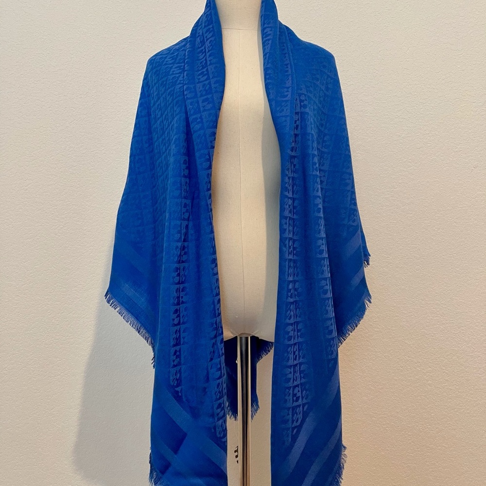 Henri Bendel Modern Monogram Pashmina *Silk* NWT